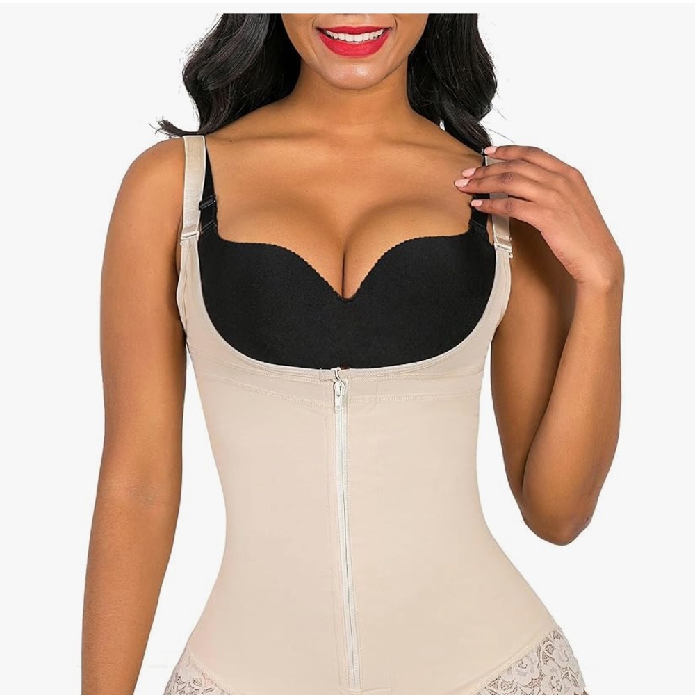 NWT Women's Fajas Colombianas Shapewear Postpartum Tummy Control Body Shaper S&M
